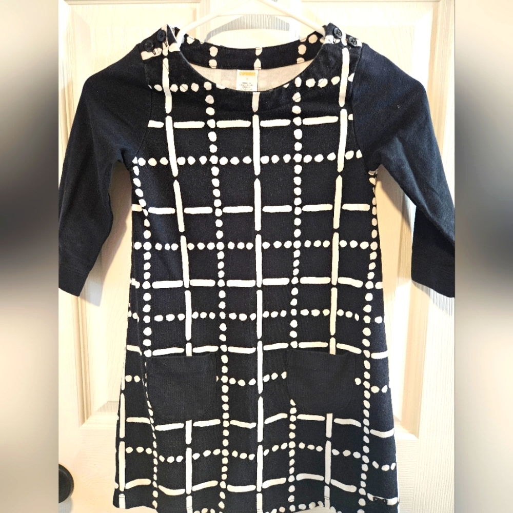 Girl's Gymboree Black and White Dress size 7